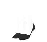 Calvin Klein womens Calvin Klein Logo Women's Liner Socks 2 pack Footie, Black, 35/38