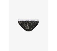 Calvin Klein Womens Calvin Klein Modern Logo-Embroidered Stretch-Lace Briefs Black L
