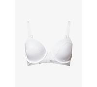 Calvin Klein Womens Calvin Klein Perfectly Fit Lace Lightly-Lined Full-Coverage Bra White 34A