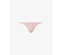 Calvin Klein Womens Calvin Klein Sculpt Mid-Rise High-Leg Woven Thong Subdued L