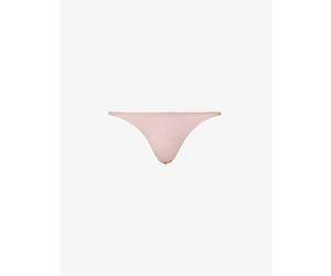 Calvin Klein Womens Calvin Klein Sculpt Mid-Rise High-Leg Woven Thong Subdued L