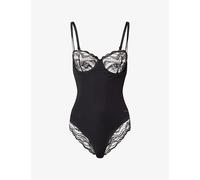 Calvin Klein Womens Calvin Klein Sensual Stretch Lace Shapewear Bodysuit Black S