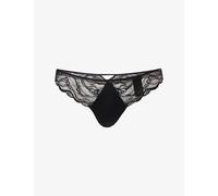 Calvin Klein Womens Calvin Klein Sensual Stretch-Lace Thong Black M