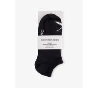 Calvin Klein Womens Calvin Klein Sneaker Brand-Print Pack Of Two Stretch-Cotton Blend Socks Black Eur 39-42/6-9 UK Women