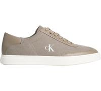 Calvin Klein Women's Canvas Trainers Low Pro in Cotton Canvas, Brown (Desert Taupe/Marshmallow), 5