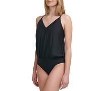 Calvin Klein Women's Cg1ms737-blk-12 One Piece Swimsuit, Black, 16