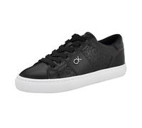 Calvin Klein Women's Charie Sneaker, Black Logo 001, 7.5 UK