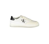 Calvin Klein Womens Ck Jeans Monogram Trainers Lowtop Sneakers White - Size EU 37