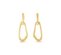 Calvin Klein Women's CK STATEMENT LINKS Collection Pendant Earrings in Yellow Gold - 35000750