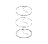 Calvin Klein Women's CK TRIO Collection Set of 3 Bracelets in Stainless Steel Embellished with Crystals - 35000796