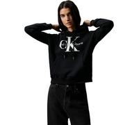 Calvin Klein Women's Core Monologo Hoodie, Black (Ck Black), XXS