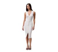 Calvin Klein Women's Cotton Rib V-Neck Polo Dress Dress