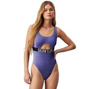 Calvin Klein Women's Cut-Out Swimsuit, Blue (Sapphire Blue), XS