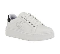 Calvin Klein Women's Daili Sneaker, White 140, 6