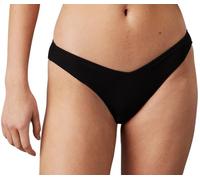 Calvin Klein Women's Delta Brazilian V-Shape Bikini Bottoms, Black (Pvh Black), L