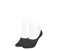 Calvin Klein Women's Diamond Open Work High Cut Footie Socks (Pack of 2), black, One Size