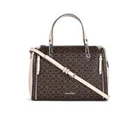 Calvin Klein Women's Elaine Bubble Lamb Novelty Satchel Shoulder Bag, Brown/Khaki/Mushroom Logo, Tek Beden, Reyna Original Shoulder Bag