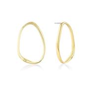 Calvin Klein Women's ELONGATED DROPS Collection Hoop Earrings in Yellow Gold - 35000451