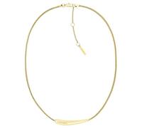 Calvin Klein for woman. 35000339 Elongated drops gold plated necklace (OSFA), Casual, Stainless steel