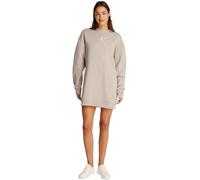 Calvin Klein Women's Embroidered Monologo Crew Neck Jumper, Grey (Atmosphere), S