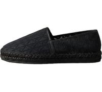 Calvin Klein Women's Espadrilles AOP Spacer Mesh with Logo Print, Beige (Triple Black), 5