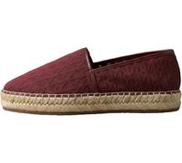 Calvin Klein Women's Espadrilles AOP Spacer Mesh with Logo Print, Black (Rhubarb), 7