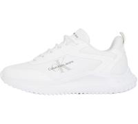 Calvin Klein Women's Eva Runner Low Lace Mix Ml Wn Yw0Yw01442 Sneakers, White (Triple Bright White), 6.5 UK