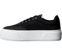 Calvin Klein Women's Flatform LACE UP NYL Mix YW0YW02013 Low Top, Black (Black/Bright White), 4