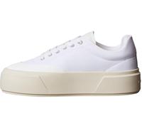 Calvin Klein Women's Flatform LACE UP NYL Mix YW0YW02013 Low Top, White (Bright White/Dk Ecru), 6