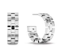 Calvin Klein Women's GEOMETRIC Collection C Shape Earrings in Stainless Steel - 35000249