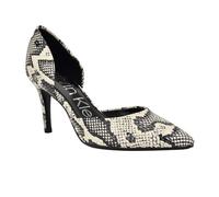 Calvin Klein Women's Gloria Pump, Black/White Snake 005, 4 UK