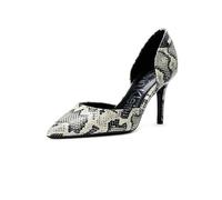 Calvin Klein Women's Gloria Pump, Black/White Snake 005, 5 UK