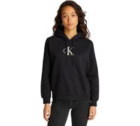 Calvin Klein Women's Gradient Hoodie with Drawstring, Black (Ck Black), L