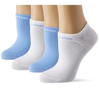 Calvin Klein Women's Gripper Trainer Socks (Pack of 2), light blue, One Size