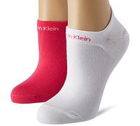 Calvin Klein Women's Gripper Trainer Socks (Pack of 2), magenta, One Size