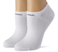 Calvin Klein Womens White Coolmax® Cotton-blend Liner Socks Pack of Two 1 Size