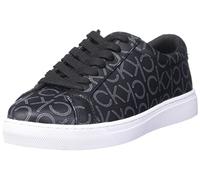 Calvin Klein Women's Gules Sneaker, Black 002, 7, Black 002, 4 UK