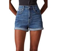 Calvin Klein Women's High Rise Denim Shorts, Blue Jay, 29W / 4L