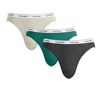 Calvin Klein Women's Icon Bikini Brief - 3 Pack Black/Grey Heather/Turf
