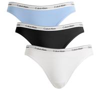 Calvin Klein Women's Icon Bikini Brief - 3 Pack Black/White/Frozen Fjiord