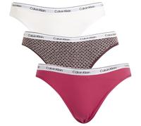 Calvin Klein Women's Icon Bikini Brief - 3 Pack Innuendo/Dark Berry/White Small