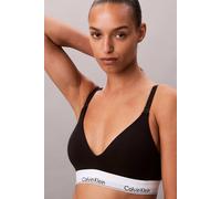 Calvin Klein Women's Icon Cotton Modal Maternity Lightly Lined Triangle Black | Size: Large Calvin Klein Black L