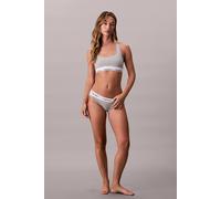 Calvin Klein Lv00qf8493 Unlined Bralette Bra Grey XS Woman