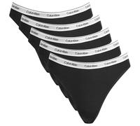 Calvin Klein Women's Icon Thong - 5 Pack Black