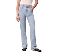 Calvin Klein Women's Jeans High Rise Blue Rain Straight Fit, Blue (Blue Rain), 32W/32L