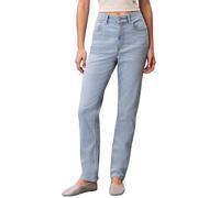 Calvin Klein Women's EU New MOM Jean Blue RAIN LV047E618G Jeans, Blue (Blue RAIN), 29W / 32L