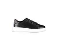 Calvin Klein Womens Kaylee Leather Sneakers Low Top Casual Style - Black - Size EU 39