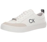 Calvin Klein Women's Lariss Sneaker, White 141, 7.5 UK