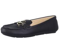 Calvin Klein Women's Layne Loafer Flat, Black Leather 967, 6.5 UK