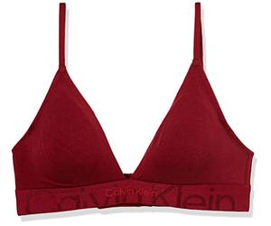 Calvin Klein Women's Lght Lined Triangle 000QF6990E Bras, Red (RED Carpet), XS